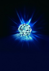 新一代钻石蓝色火焰，由通灵珠宝独家发售